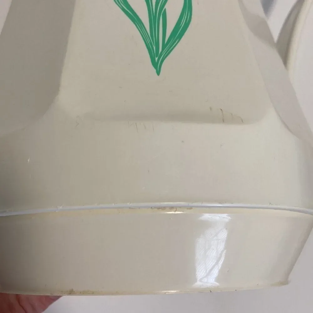 Vintage 80s Thermos Pink Flower Christa Coffee Butler Carafe